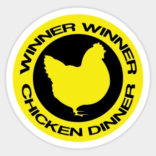 winner winner chicken dinner shirt Sticker